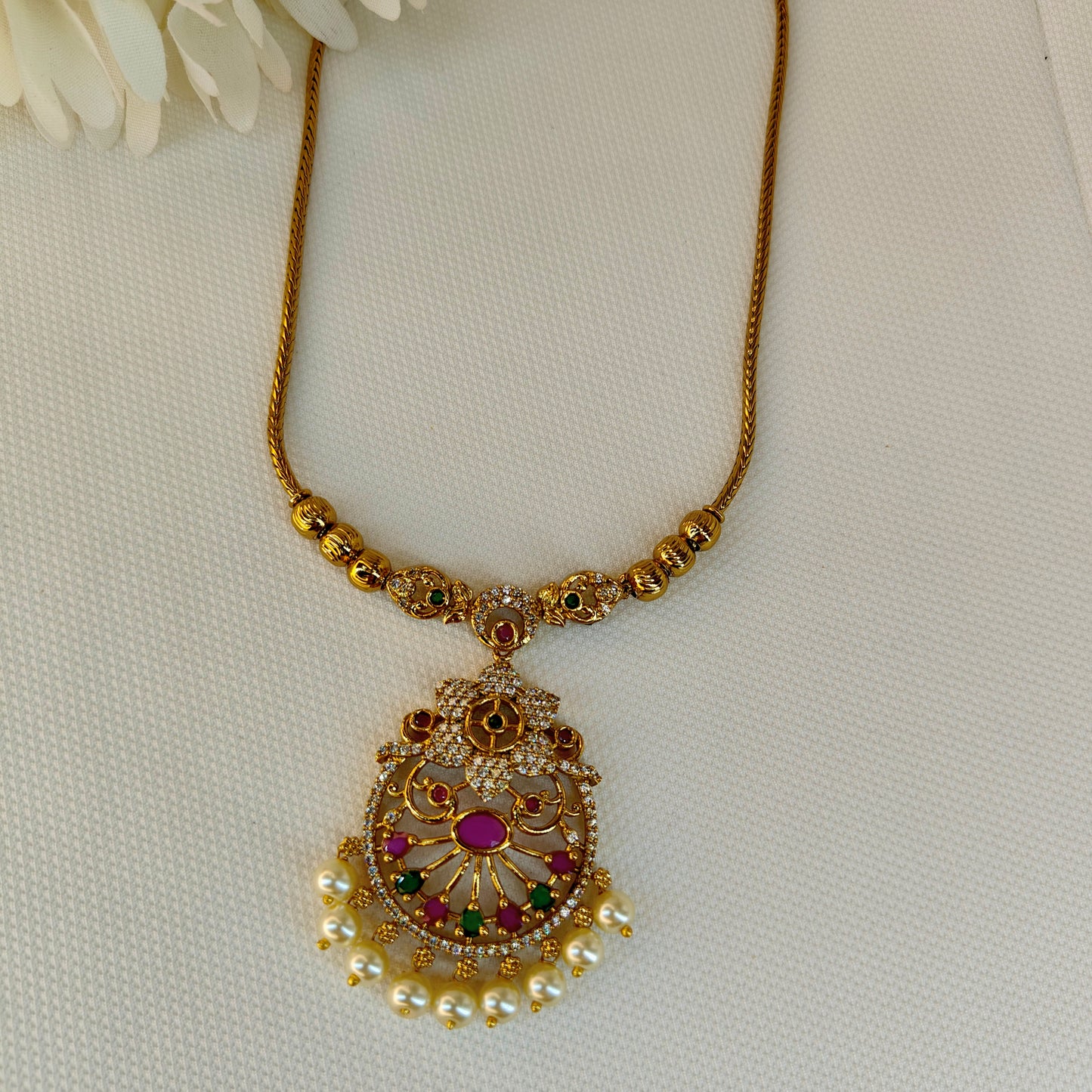 CZ Kemp Stones Necklace