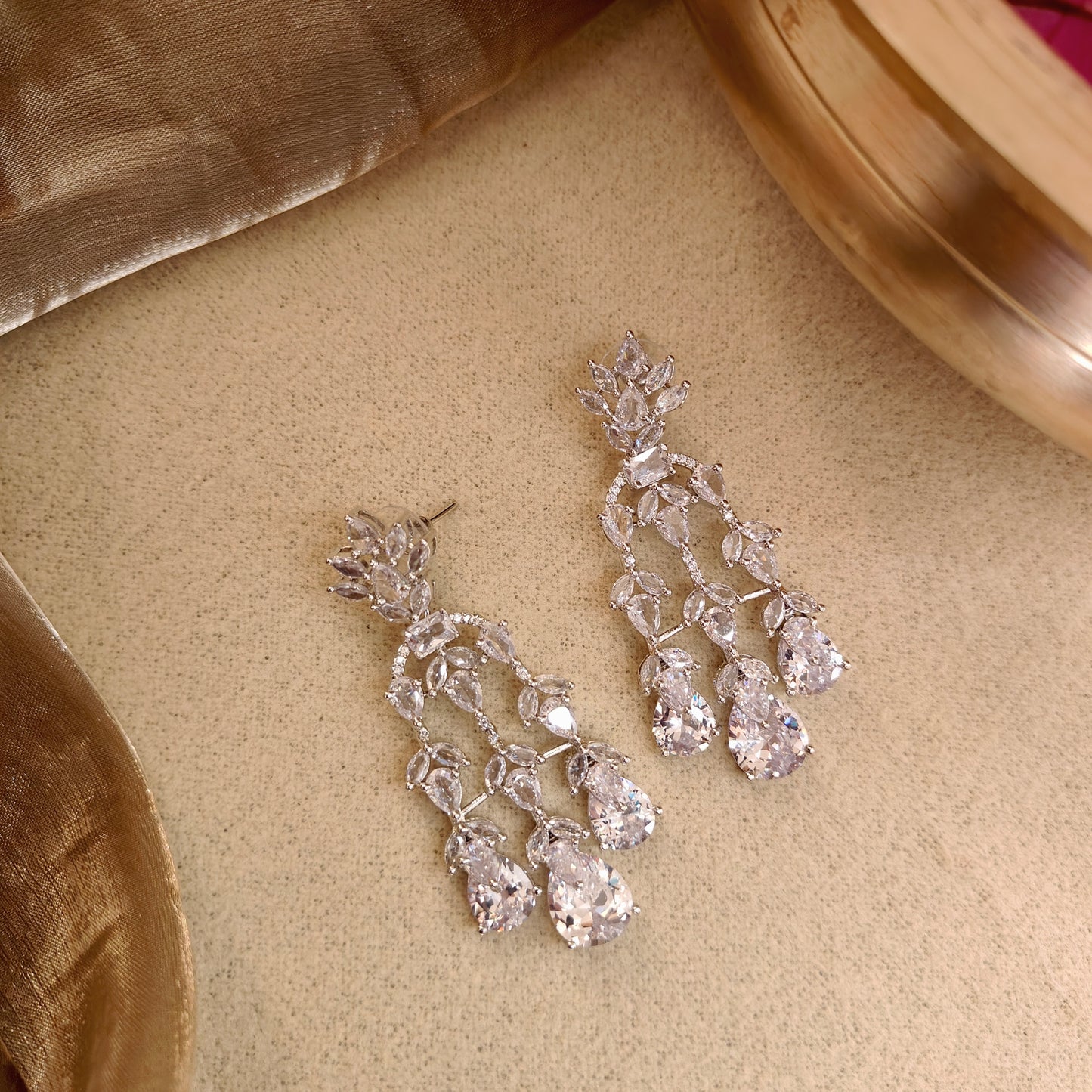 Mel CZ Designer Necklace set