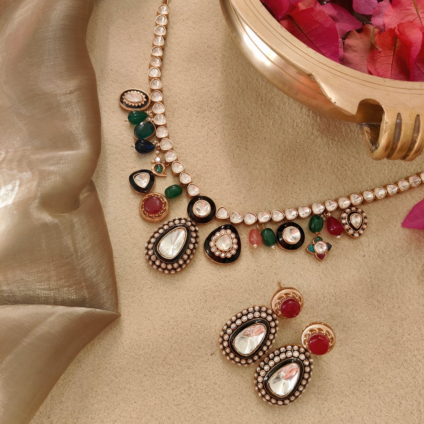 Noor Moissanite Necklace Set