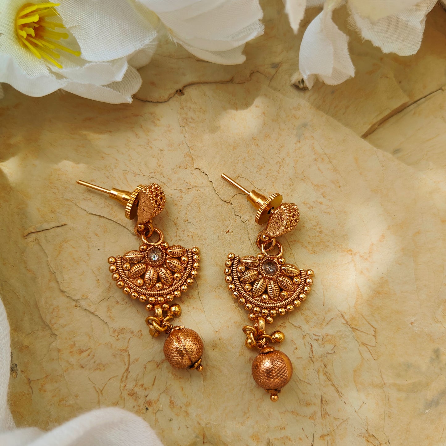 Rajwadi polish necklace set