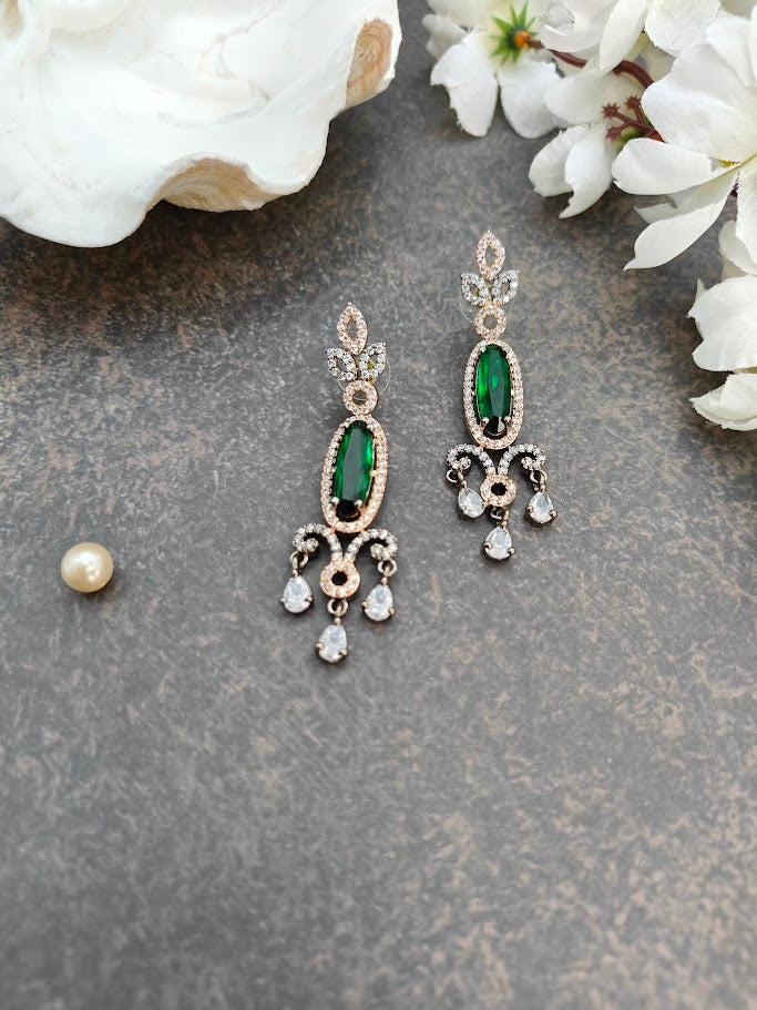 Zircon Drop Earrings