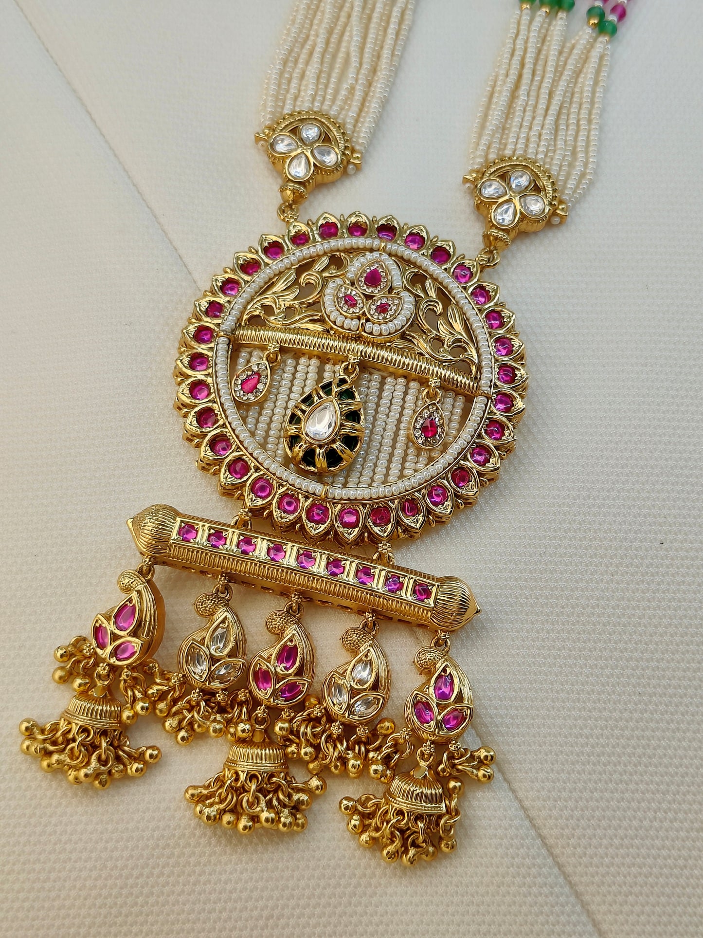 Saanjh Antique Layered Necklace Set