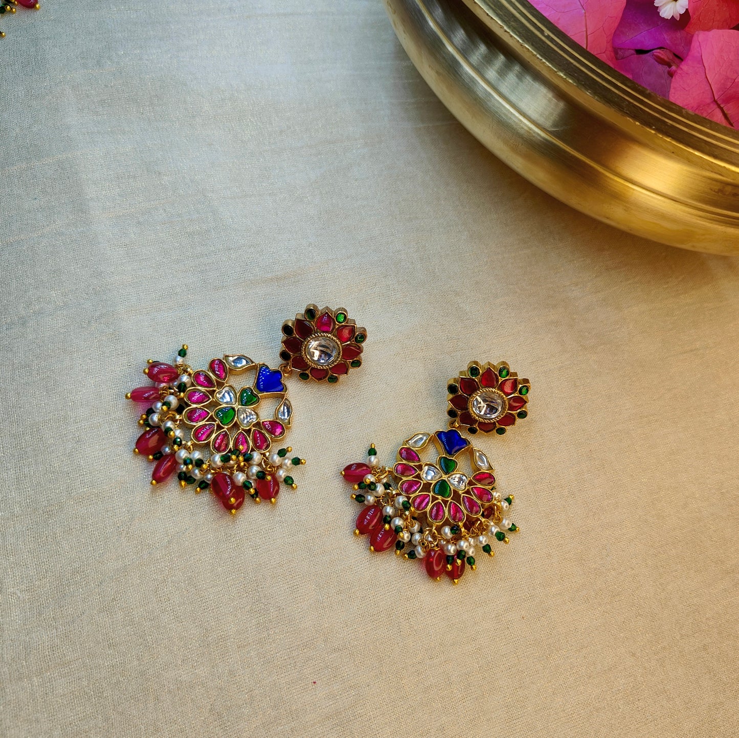 Rani Sahiba jadau Kundan necklace set