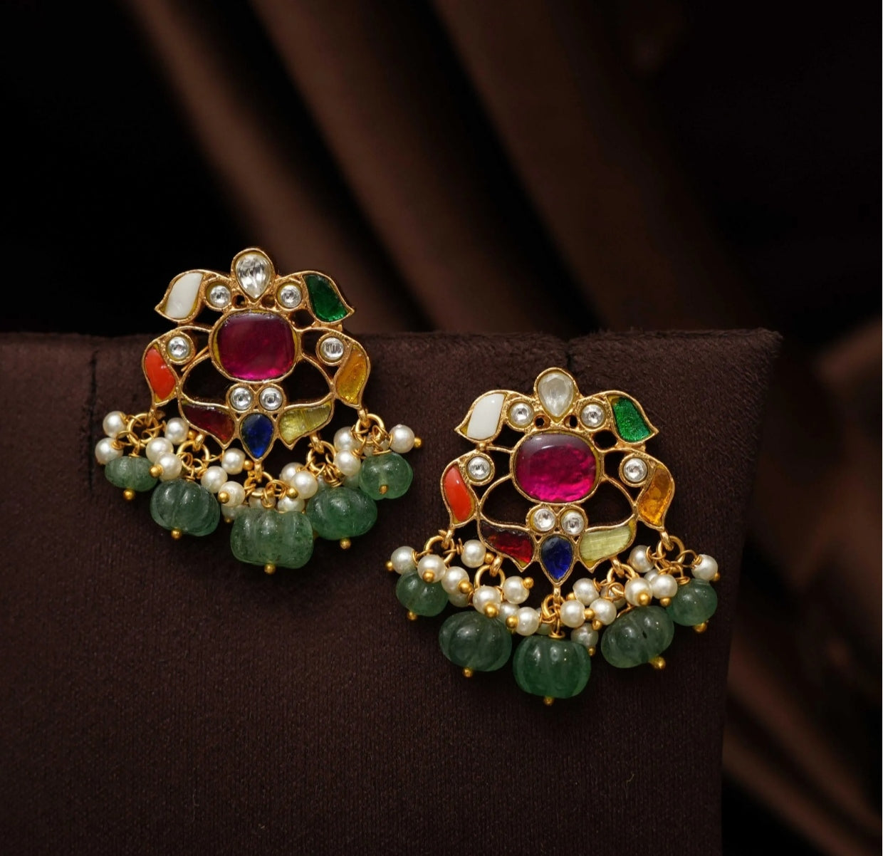 Navratn jadau Kundan necklace set