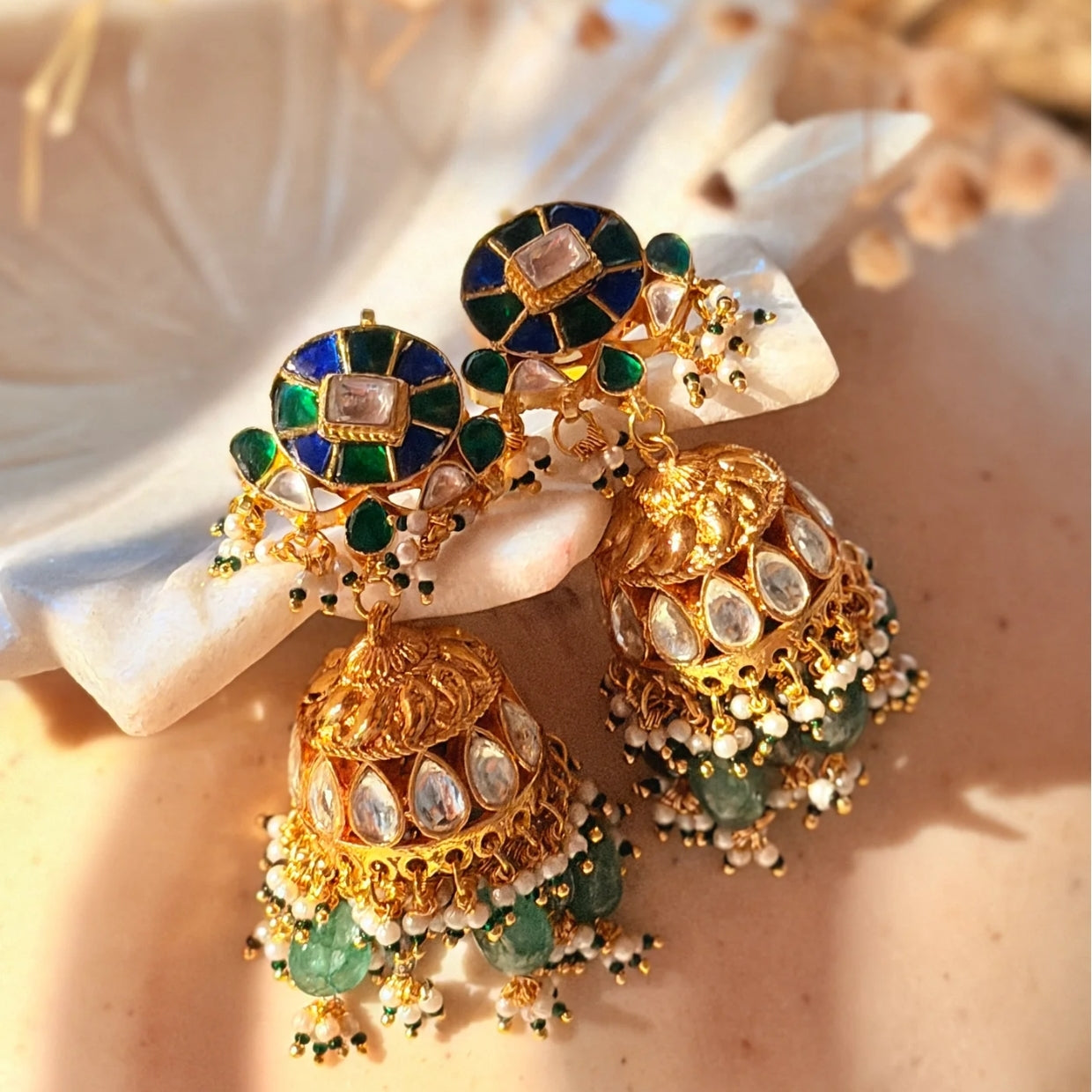 Mahira Jadav Kundan necklace set