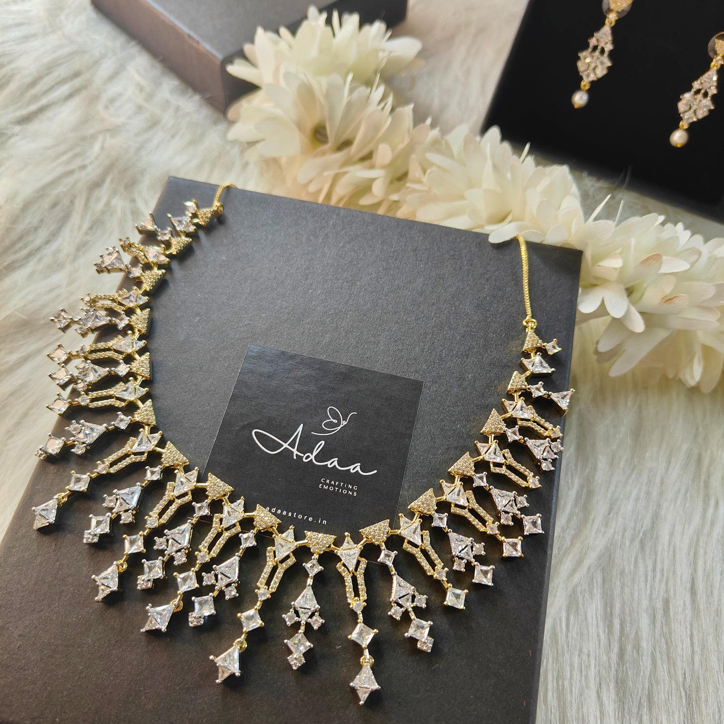 Emily In Gold Diamond Necklace Set