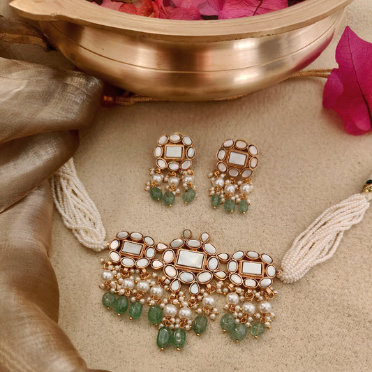 mother Of Pearl Choker