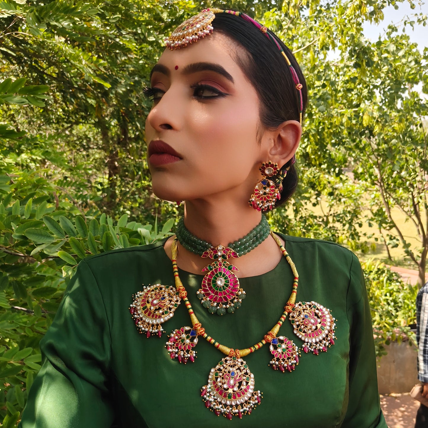 Rani Sahiba jadau Kundan necklace set