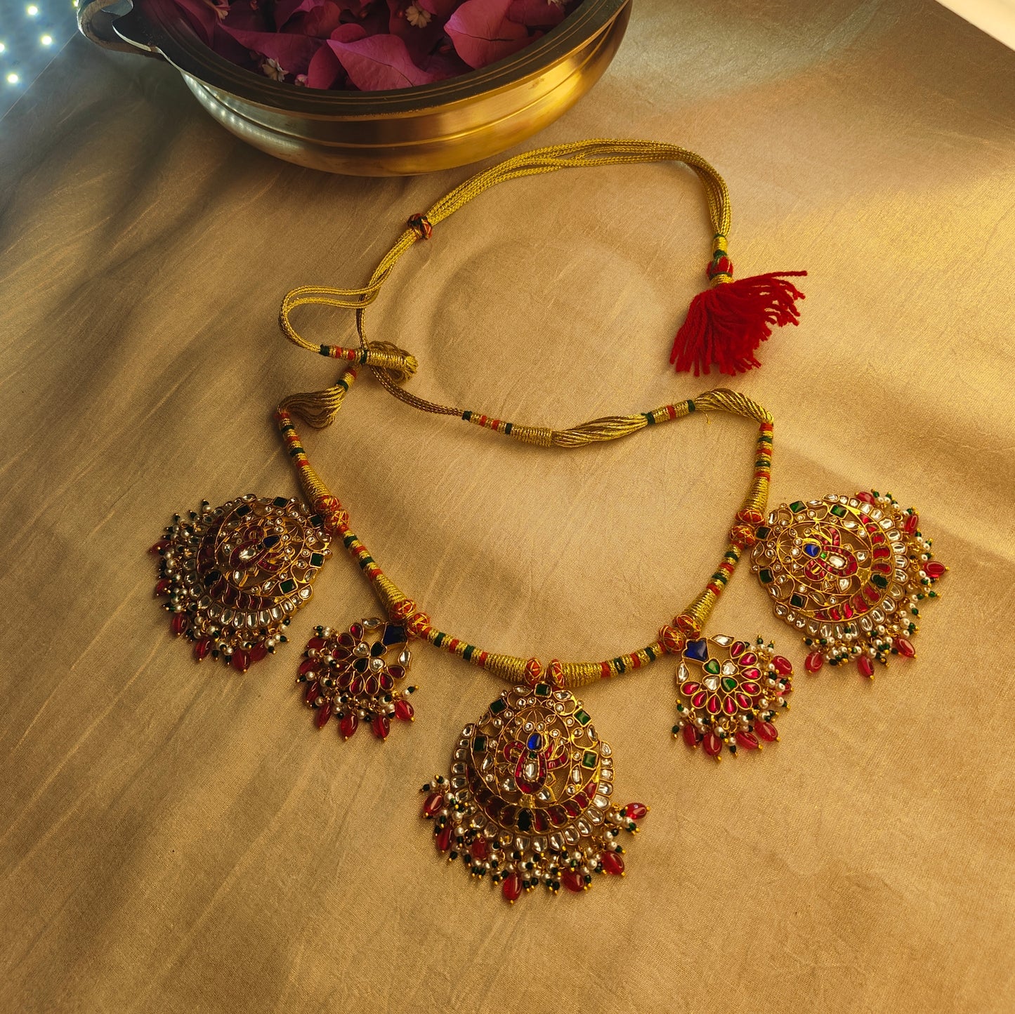 Rani Sahiba jadau Kundan necklace set