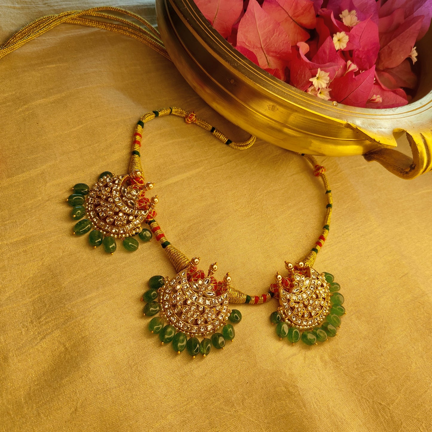 Chandrika jadau necklace set