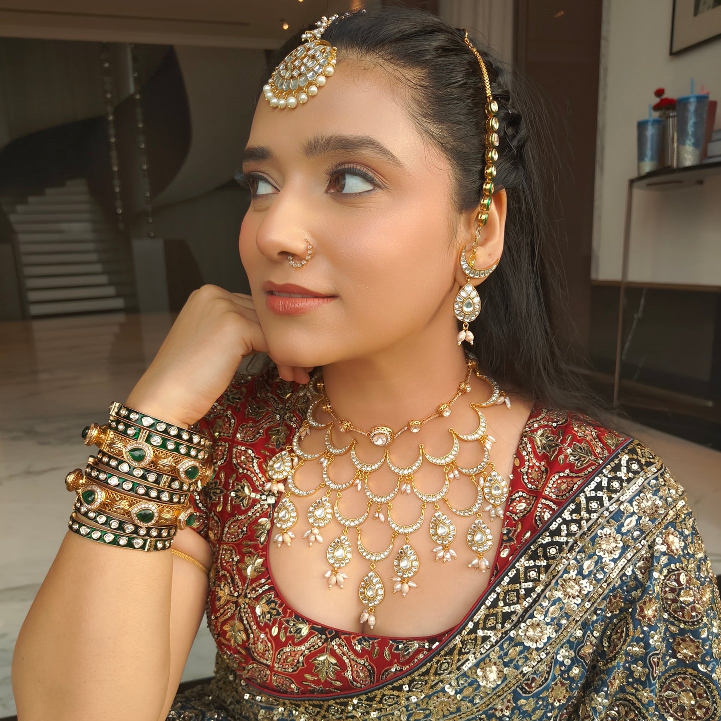 Saanjh chand necklace