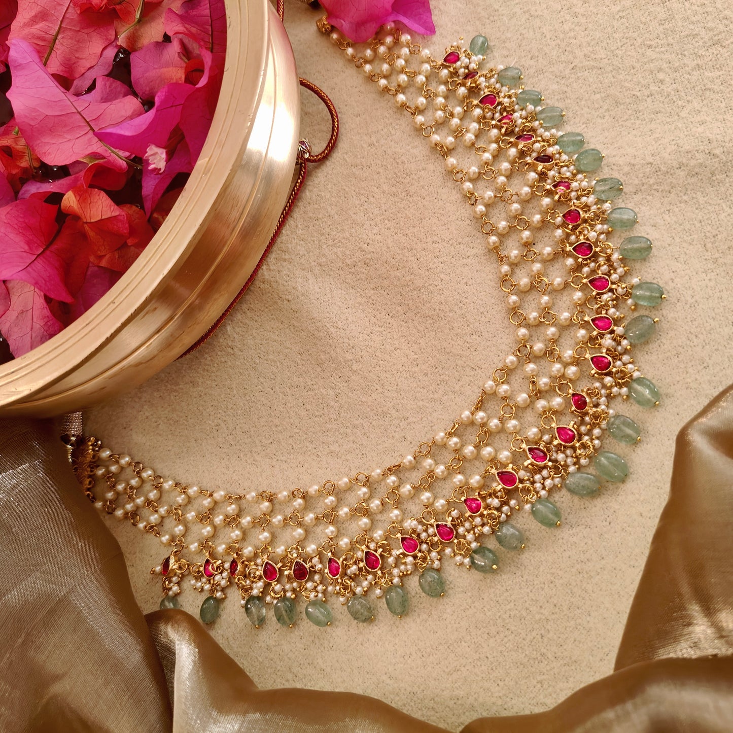 Maitri Kundan pearl Nacklace
