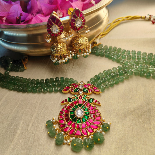 Eira jadau Kundan necklace set