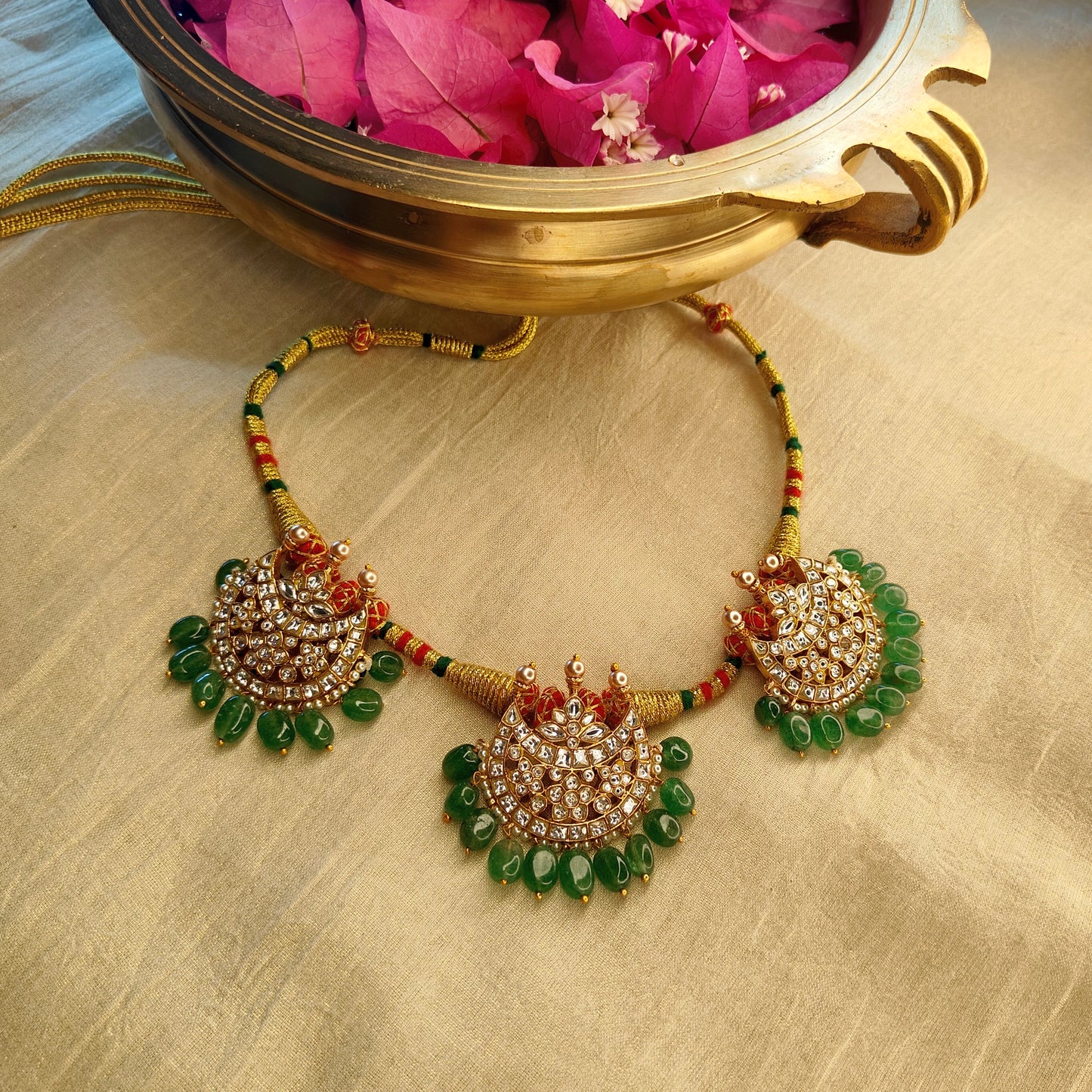 Chandrika jadau necklace set