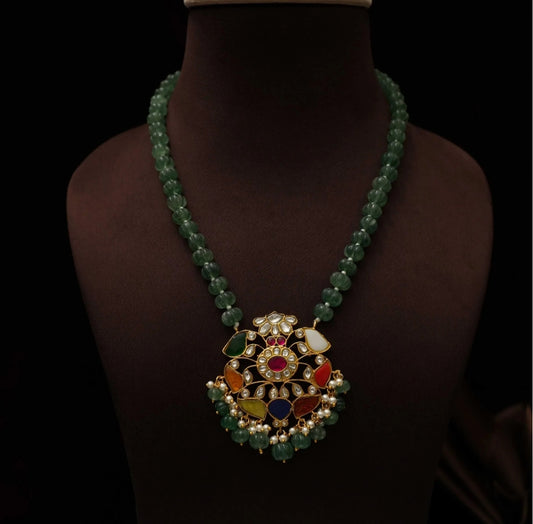 Navratn jadau Kundan necklace set