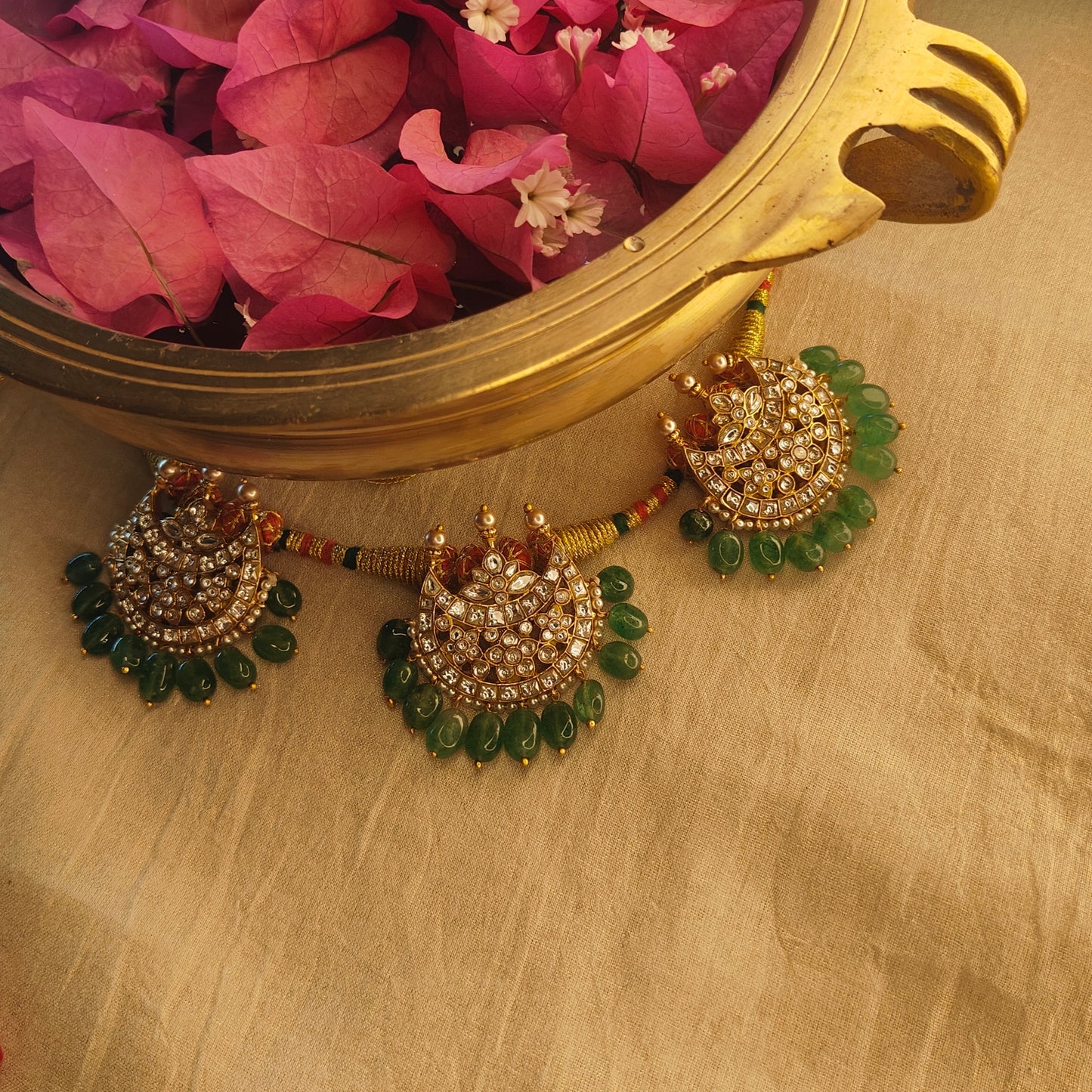 Chandrika jadau necklace set