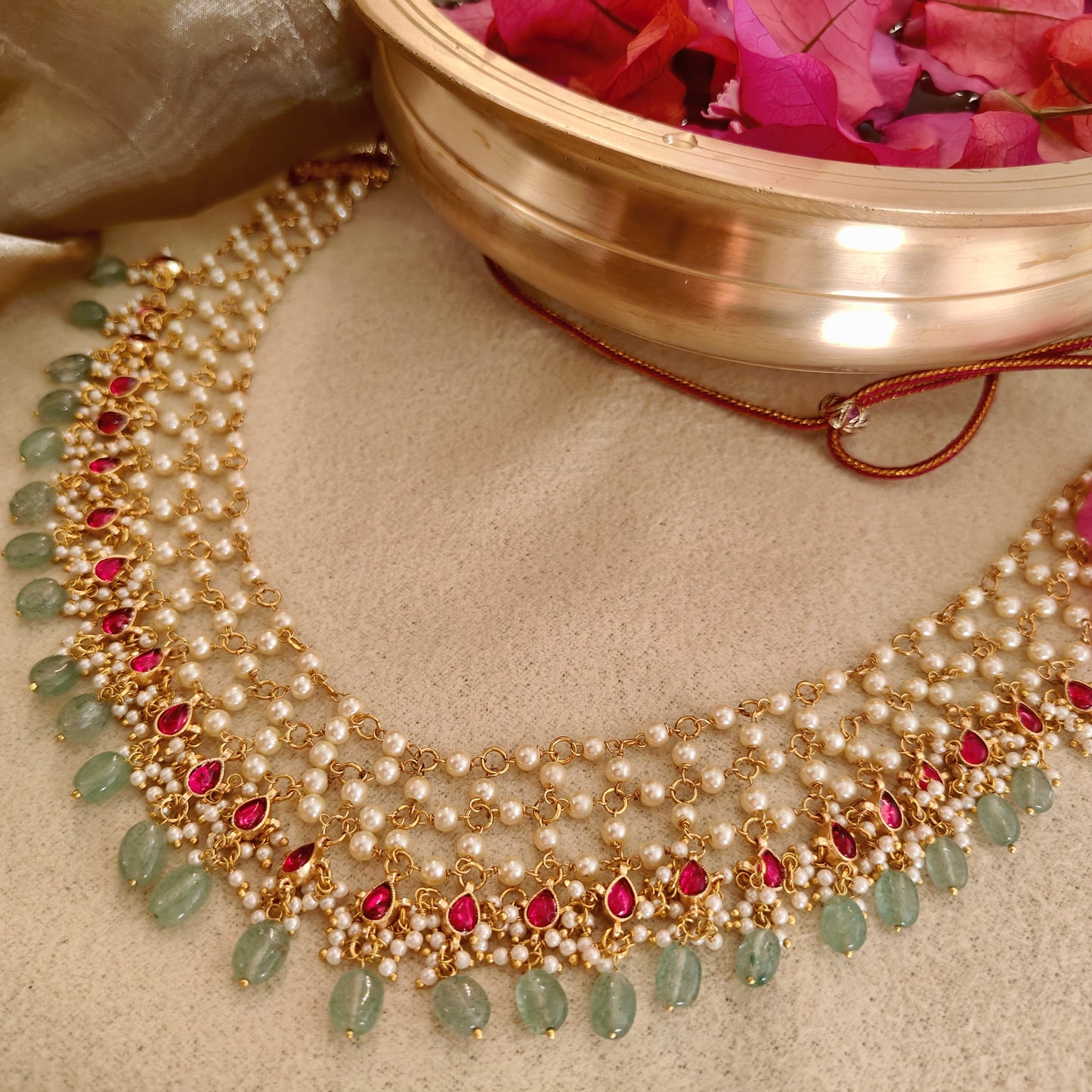 Maitri Kundan pearl Nacklace